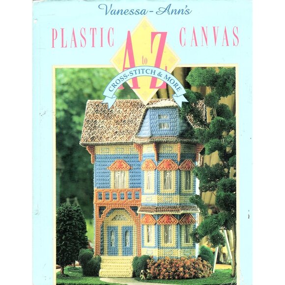 Vanessa-Anns Plastic Canvas A To Z Cross-Stitch Pattern Book Vintage 1991 - Picture 1 of 2